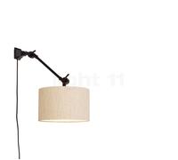 It's about RoMi Amsterdam, lámpara de pared, pantalla tela lino brillante - amplitud 65 cm