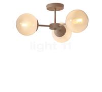 It's about RoMi Aspen, lámpara de techo 3 focos, opalino