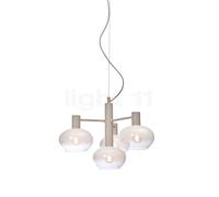 It's about RoMi Bologna, lámpara de suspensión 4 focos, opalino