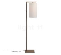 It's about RoMi Boston, lámpara de pie, pantalla lino blanco/pie arena - Al. 45 x ø25 cm