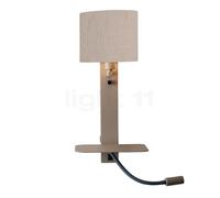 It's about RoMi Florence, lámpara de pared, pantalla lino claro/Body sand - con luz de lectura