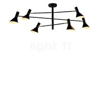 Se trata de Romi lámpara de techo Izmir de 3 brazos - negro