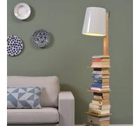 IT'S ABOUT ROMI Lámpara de pie Cambridge, madera/blanco