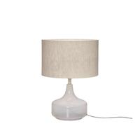 It's about RoMi Reykjavik, lámpara de sobremesa, lino brillante - H.20 cm - ø32 cm