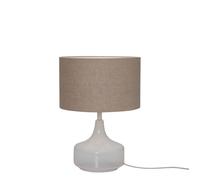 It's about RoMi Reykjavik, lámpara de sobremesa, lino oscuro - H.20 cm - ø32 cm