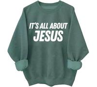 It's All About Jesus Sudadera de derechos humanos, sudadera con capucha para hombre y mujer, verde, M