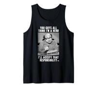 It's Always Sunny Frank The Hero Black and White Photo TV Camiseta sin Mangas