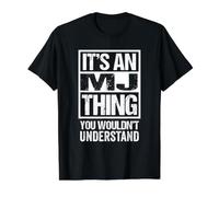 It's An MJ Thing You Wouldn't Understand First Name Camiseta gráfica económica, Hombre, Negro, S