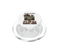 It's An Old School Thing Retro Boombox y Vinilo PopSockets PopGrip para MagSafe