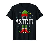 It's Astrid Elf - Nombre Personalizado Divertido de Navidad Astrid Camiseta gráfica económica