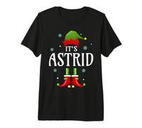 It's Astrid Elf - Nombre Personalizado Divertido de Navidad Astrid Camiseta Premium