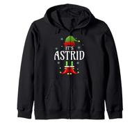 It's Astrid Elf - Nombre Personalizado Divertido de Navidad Astrid Sudadera con Capucha
