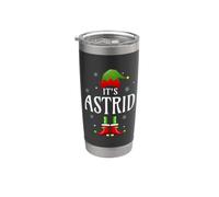 It's Astrid Elf - Nombre personalizado divertido de Navidad Astrid Vaso térmico de acero inoxidable de doble pared