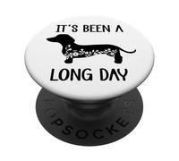 Its Been a Long Day Dachshund Funny Doxie Mom Dachshund Mama PopSockets PopGrip Adhesivo