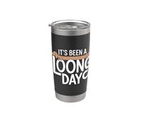 It's Been A Looong Day Agotamiento Cansado - Vaso térmico de acero inoxidable de doble pared