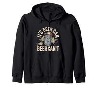 Its Beer Can Not Beer Cant 4th Of July Funny Beer Joke Fun Sudadera con Capucha