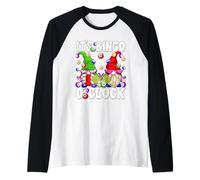 Its Bingo Time Saying Funny GNOME For Women Men Bingo Night Camiseta Manga Raglan