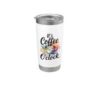 It's Coffee O'Clock Vaso térmico de acero inoxidable de doble pared
