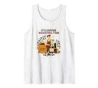 It's Coffee Roasting Time Barista Retro Artwork Camiseta sin Mangas
