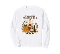 It's Coffee Roasting Time Barista Retro Artwork Sudadera