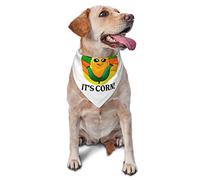 Its Corn It Has The Juice Spring Dog Bandanas Boy Bulk Puppy Pañuelo Ajustable Triángulo Suave Baberos Accesorios para Perros Pequeños Medianos Grandes Gatos Blanco