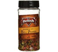 It's Delish Pimientos rojos y verdes secos mezclan 3 oz de tarro mediano