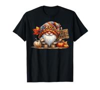 Its Fall Yall Autumn GNOME Stuff Falling Leaves and Pumpkin Camiseta