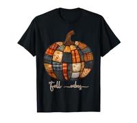 It's Fall Y'all, diseño de Calabazas a Cuadros, Retazos acogedores para Halloween Camiseta