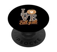 Its Fall Y'all Fall Pumpkin Thanksgiving Autumn Halloween PopSockets PopGrip Adhesivo