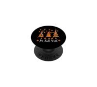 It's Fall Y'all Gnomos de otoño con Hojas de Calabaza PopSockets PopGrip Adhesivo