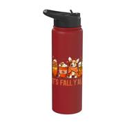 It's Fall Y'all Pumpkin Mujeres Hombres Happy Pumpkin Spice Season Stainless Steel Insulated Water Bottle