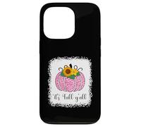 It's Fall Yall Pumpkin Rosa con Estampado de Leopardo para Mujer Carcasa para iPhone 13 Pro