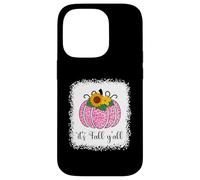 It's Fall Yall Pumpkin Rosa con Estampado de Leopardo para Mujer Carcasa para iPhone 14 Pro
