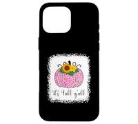 It's Fall Yall Pumpkin Rosa con Estampado de Leopardo para Mujer Carcasa para iPhone 16 Pro MAX