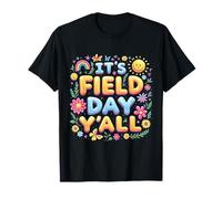 It's Field Day Y'all Fun Rainbow Spring Teacher Outfit Camiseta