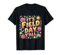 It's Field Day Y'all Fun Retro Teacher Spring Design Camiseta