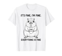 Its Fine Im Fine Coffee Capibara Camiseta
