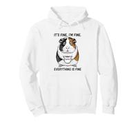 It's Fine Im Fine Coffee Conejillo de Indias Sudadera con Capucha