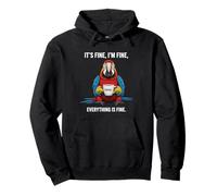 It's Fine Im Fine Coffee Parrot Sudadera con Capucha