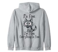 It's Fine Im Fine Everything Fine Funny German Shepherd Dog0 Sudadera con Capucha