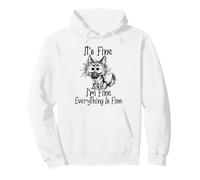 It's Fine Im Fine Everything Fine Funny German Shepherd Dog0 Sudadera con Capucha