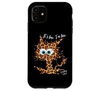 It's Fine I'm Fine Everything is Fine Fun - Gato con Estampado de Leopardo Carcasa para iPhone 11