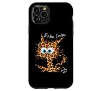It's Fine I'm Fine Everything is Fine Fun - Gato con Estampado de Leopardo Carcasa para iPhone 11 Pro