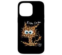 It's Fine I'm Fine Everything is Fine Fun - Gato con Estampado de Leopardo Carcasa para iPhone 14 Pro MAX