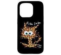 It's Fine I'm Fine Everything is Fine Fun - Gato con Estampado de Leopardo Carcasa para iPhone 15 Pro