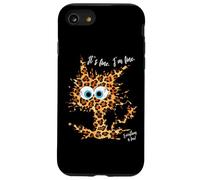 It's Fine I'm Fine Everything is Fine Fun - Gato con Estampado de Leopardo Carcasa para iPhone SE (2020) / 7/8