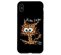 It's Fine I'm Fine Everything is Fine Fun - Gato con Estampado de Leopardo Carcasa para iPhone XS MAX