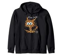 It's Fine I'm Fine Everything is Fine Fun - Gato con Estampado de Leopardo Sudadera con Capucha
