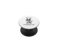 It's Fine Im Fine Everything is Fine Funny Boston Terrier Dog PopSockets PopGrip Adhesivo