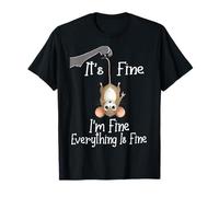It's Fine I'm Fine Everything is Fine Funny Cute Mouse Rat Camiseta